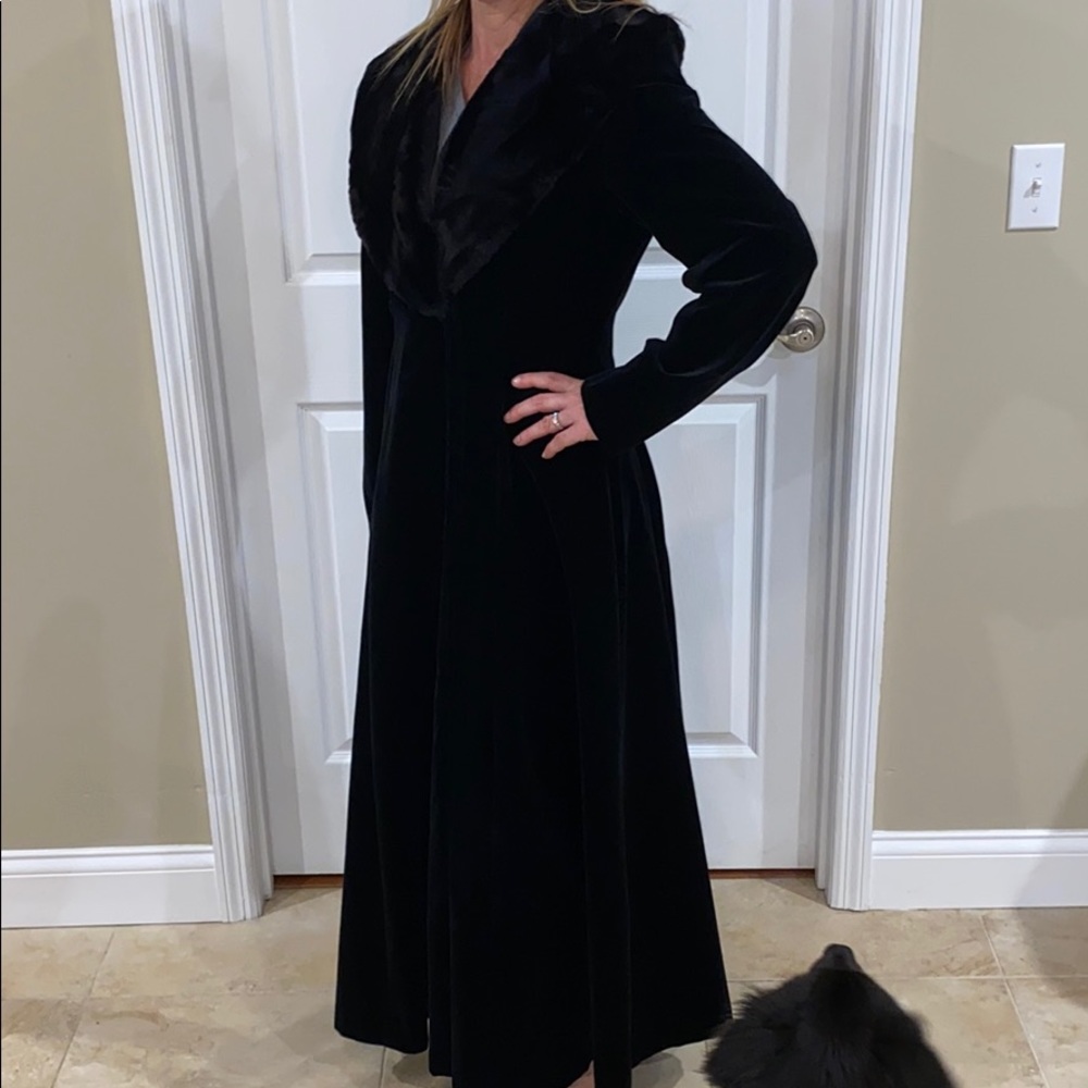 Long fur coat